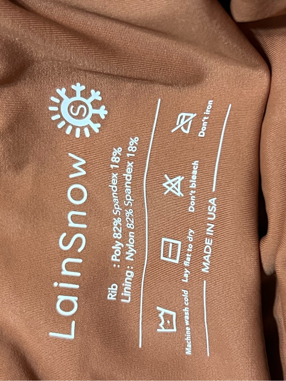 LainSnow Men's Crewneck Sweater in Warm Rust
